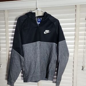 Nike Black and Gray Hoodie